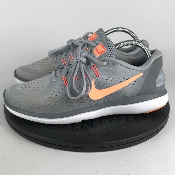 Nike Flex 2017 RN Gray/Orange Athletic Running Shoes 898476-003 Women’s Size 9.5 - Picture 8 of 12